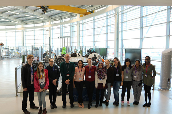 Female students visit Factory 2050