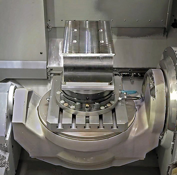 High-speed five-axis machining cell