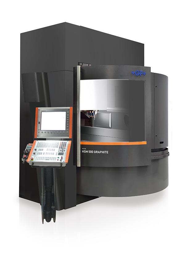 Machining centres for  graphite parts