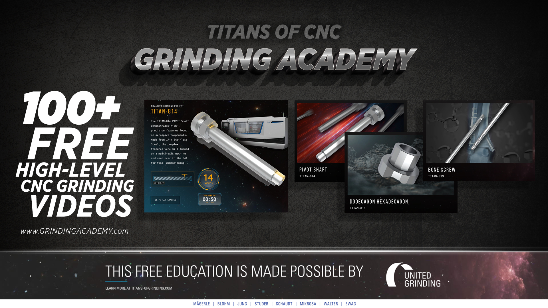 Free online courses at the Grinding Academy