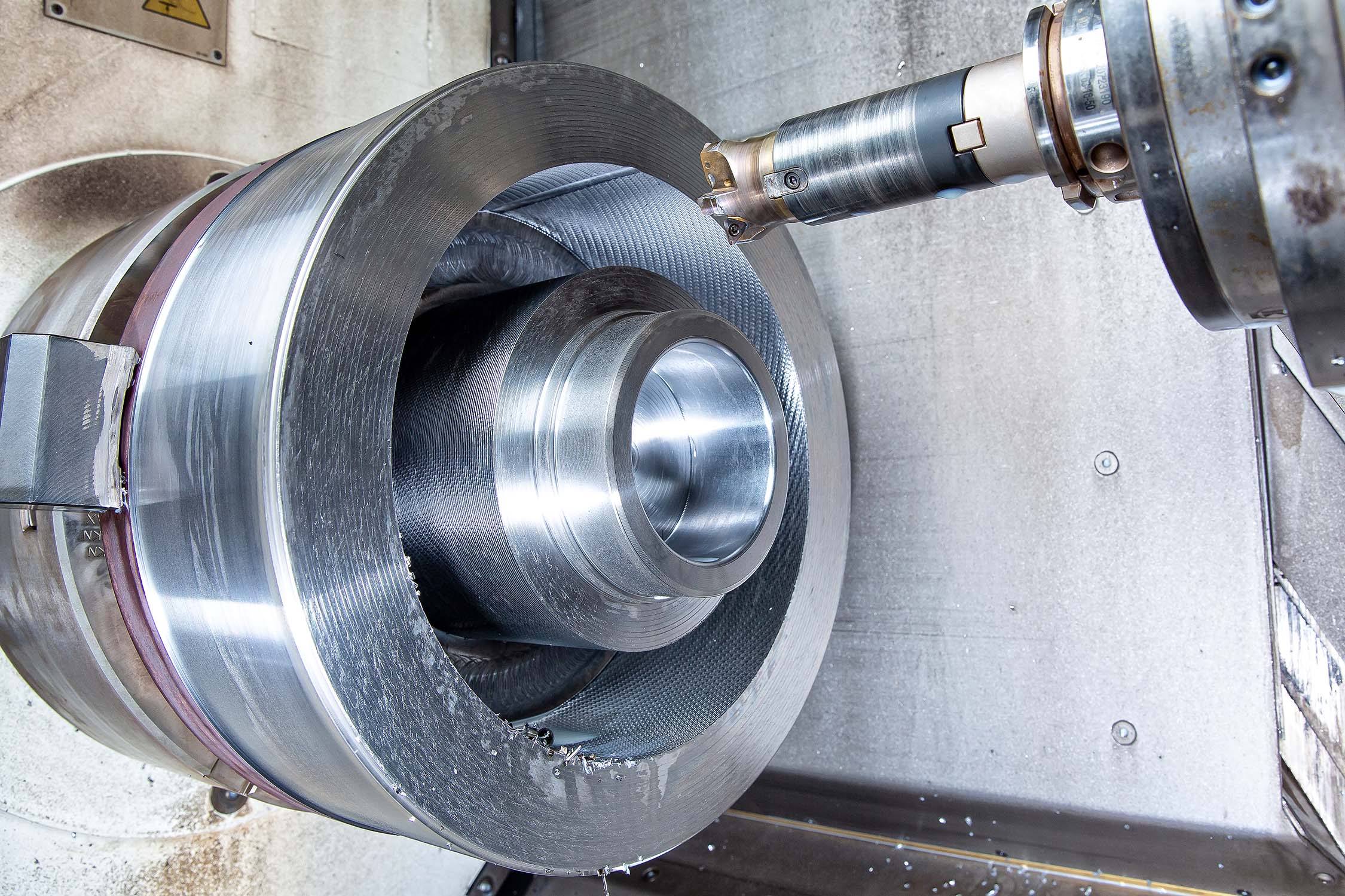 High-feed helical milling is 14 times faster