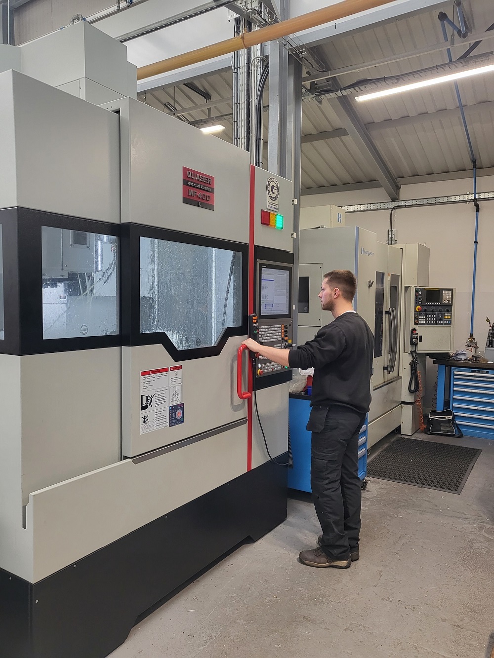 Subcontractor gets into gear with Quaser machine