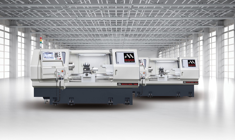 Latest MACH flat-bed lathes feature DynaPath control