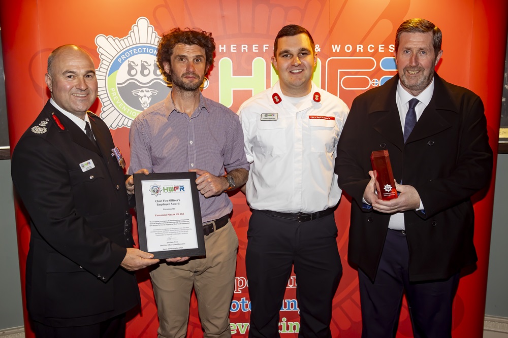 Mazak receives fire service award