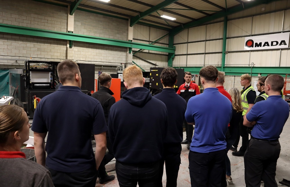 Amada hosts event for customer apprentices