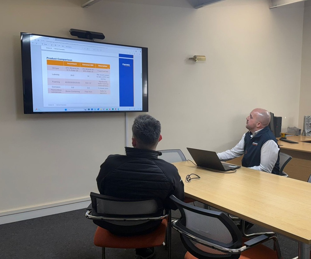 OEMETA COOLANT IMPROVES TOOL LIFE 20% AND CUTS FLUID COSTS 100%