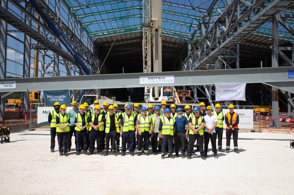 Machine shop tops out at Sheffield Forgemasters